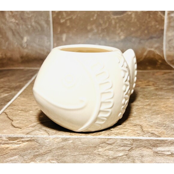 Fish Ceramic Succulent Planter Pot - White - New - Picture 2 of 6